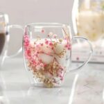 Szklanka do Herbaty Kawy Termiczna z Kwiatami w Środku 300ml - obrazek 2