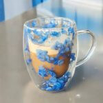 Szklanka do Herbaty Kawy Termiczna z Kwiatami w Środku 300ml - obrazek 2