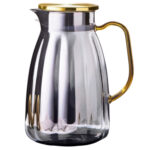 Szklany Dzbanek 1600ml i Szklanki 350ml Zestaw do Napojów Opalizujący Komplet - obrazek 3