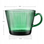 Szklanka do Kawy Herbaty Filiżanka z Uchem Retro 380ml - obrazek 7