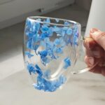 Szklanka do Herbaty Kawy Termiczna z Kwiatami w Środku 300ml - obrazek 5