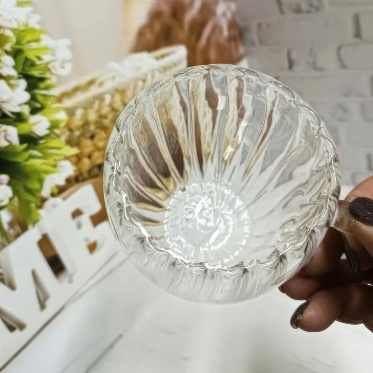 Szklanka Termiczna Ryflowana do Napojów Kawy Grube Szkło 250ml - obrazek 5