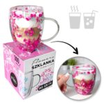 Szklanka do Herbaty Kawy Termiczna z Kwiatami w Środku 300ml - obrazek 6