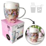 Szklanka do Herbaty Kawy Termiczna z Kwiatami w Środku 300ml - obrazek 6