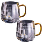 Szklany Dzbanek 1600ml i Szklanki 350ml Zestaw do Napojów Opalizujący Komplet - obrazek 4