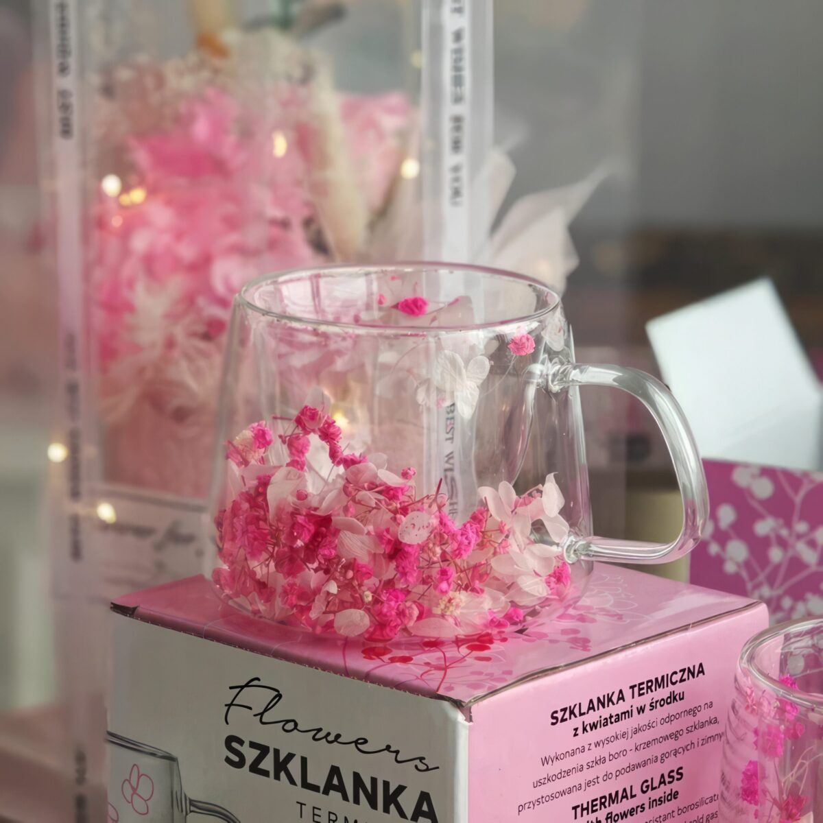 Szklanka Termiczna do Kawy Latte z Kwiatami w Środku 180ml - obrazek 3