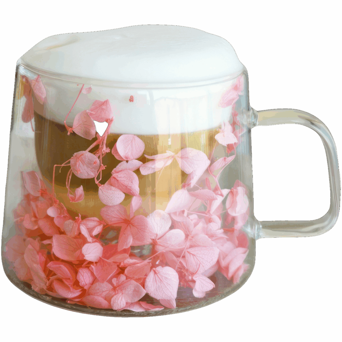 Szklanka Termiczna do Kawy Herbaty z Kwiatami w Środku 180ml - obrazek 1