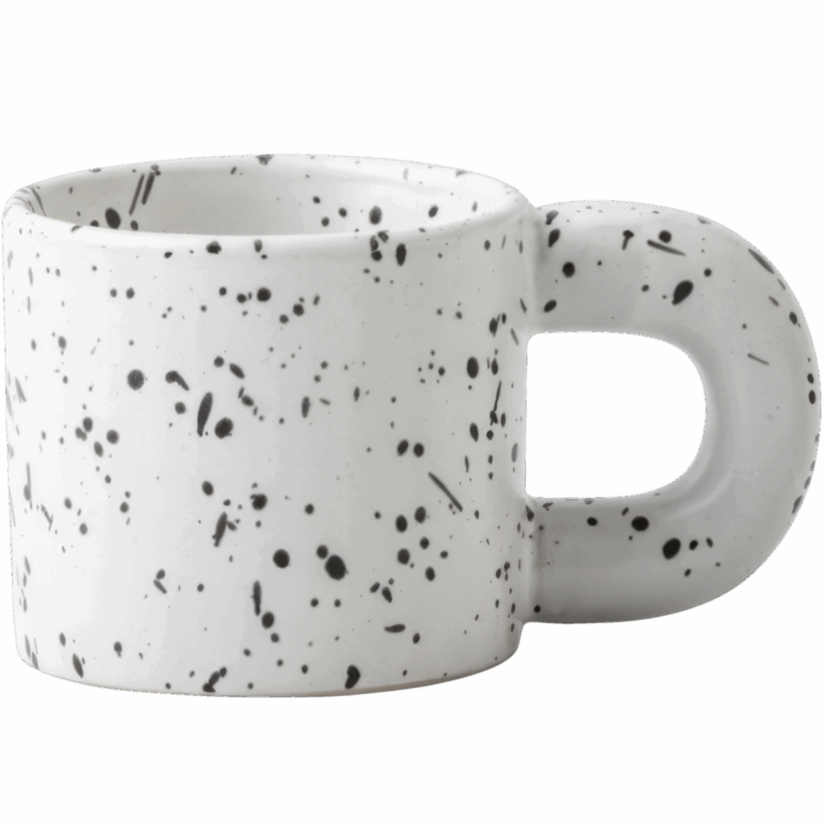 Kubek Ceramiczny z Uchem na Kawę Herbatę Duży Kremowy 300ml - obrazek 1