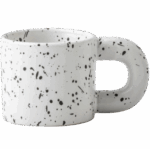 Kubek Ceramiczny z Uchem na Kawę Herbatę Duży Kremowy 300ml