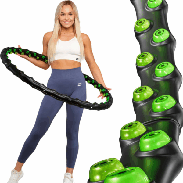 AcuFlow Hula Hop Odchudzające Składane z Masażerem Wypustkami